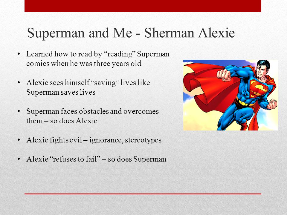the joy of reading and writing superman and me thesis